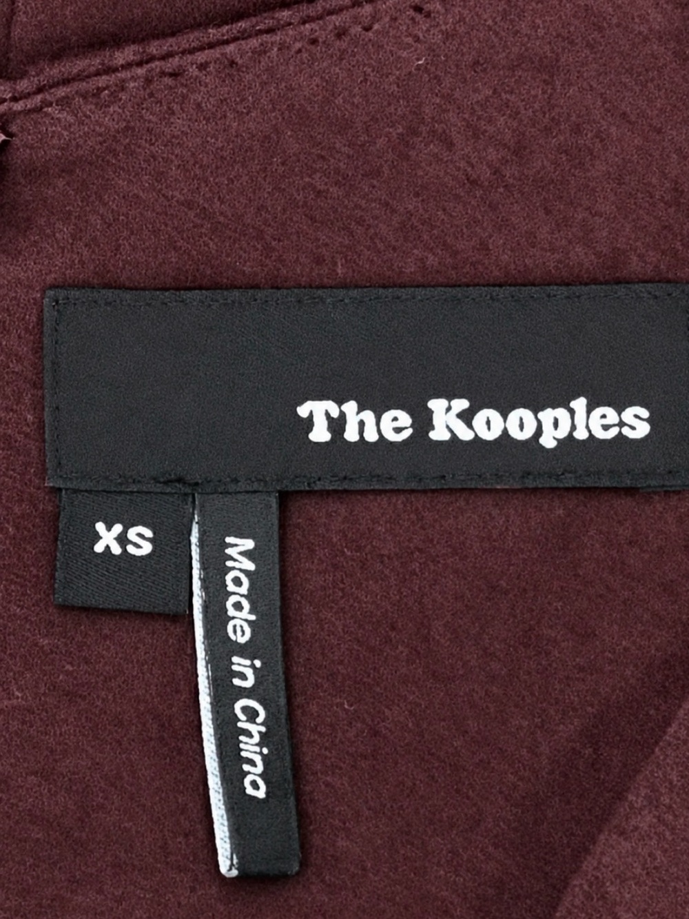 The Kooples Delphine Burgundy Sheer Panel Shift Dress XS - Picture 7 of 8